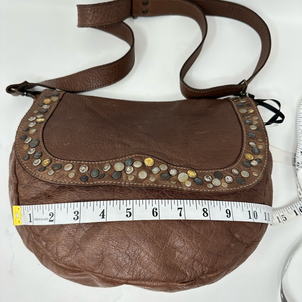 Wilsons Vintage Genuine Leather Medium Brown Satchel Purse - Picture 8 of 15
